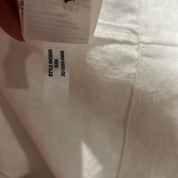 Madewell Embroidered Tank Mini Dress in Linen in White NWT size 2 - Picture 14 of 14